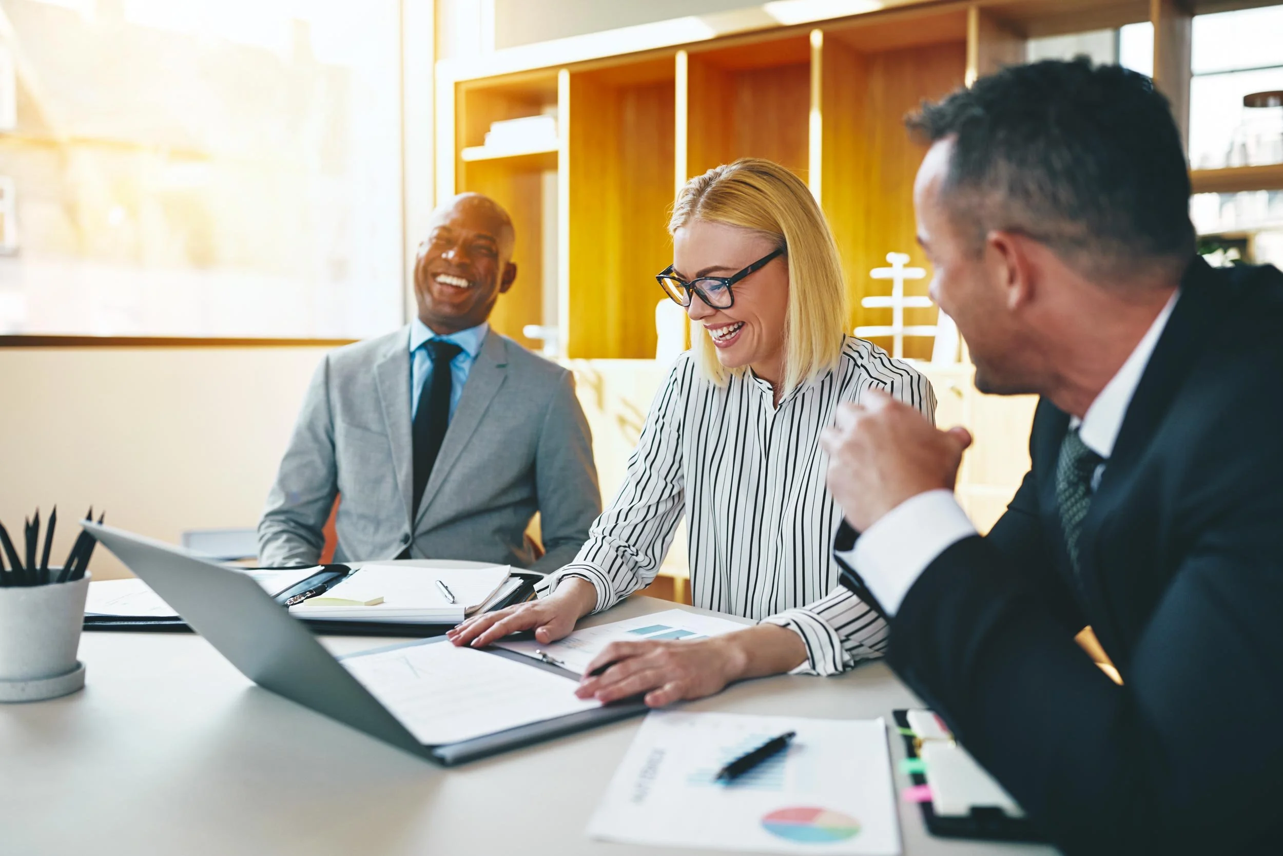 Business professional in a meeting